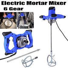 Electric 6 Gear Mixing Drill 2600w Plaster Mortar Mixer M14 Paddle Mixer Stirrer