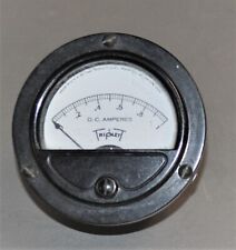 Triplett Model 221-t Panel Meter 0-1 Dc Amperes Vintage Surplus Good