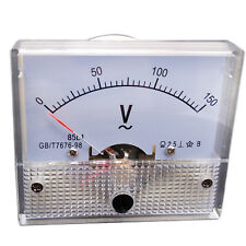Us Stock Analog Voltmeter Panel Pointer Volt Voltage Meter Gauge 85l1 Ac 0-150v