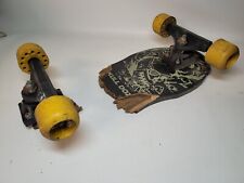 Vintage Skateboard And Trucks - Skull Dozer - Well Used
