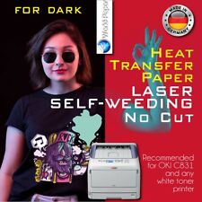 Heat Transfer Paper Laser Self-weeding Free Style For Dark A4 5 Sheets