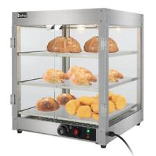 3 Tier Food Warmer Display Case Commercial Food Pizza Egg Tart Showcase Electric