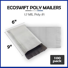 100 6x9 Ecoswift Poly Mailers Plastic Envelopes Shipping Mailing Bags 1.7mil