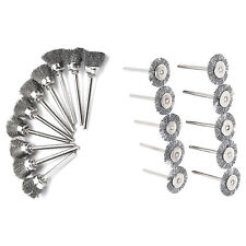 Stainless Steel Wire Brush Set For Dremel Rotary Tool Die Grinder Flat Wheel Cup