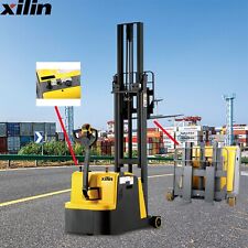 118 Electric Counterbalanced Stacker 2200lbs Load Capacity W Tiltable Fork