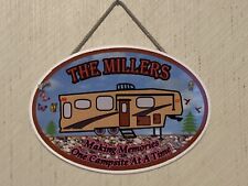 Personalized Camping Rv Travel Trailer Sign Plaque