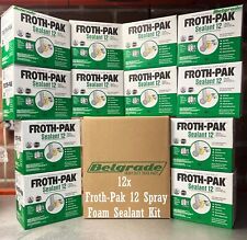 Case Of Froth-pak 12 Spray Foam Sealant Kits 12 Foam Installation Kits