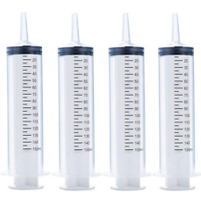 4 Pack 150ml Syringes Large Plastic Syringe For Scientific Labs Dispensing New