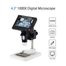 4.3 Lcd Usb 1000x Digital Microscope Magnifier Camera Fit Motherboard Repairing