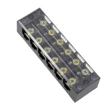 6 Positions Dual Rows 600v 60a Wire Barrier Block Terminal Strip Tbc-6006