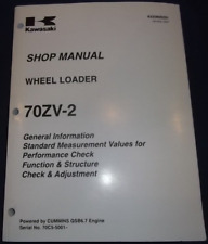 Kawasaki 70zv-2 Wheel Loader Service Shop Repair Workshop Manual