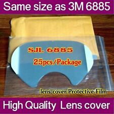 25pack Sjl 6885 Protective Film Same 3m 6885 Lens Cover For 6800 Respirator
