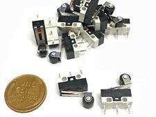 10 X Roller Limit Micro Switch Mini Small Kw10-z4p Momentary Spdt Nc No B12
