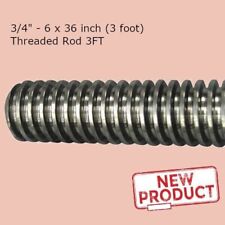34 Inch 6 X 36 Inch 3 Foot Long Acme Fully Threaded Rod Steel 3 Feet Length New