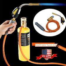 Mapp Gas Plumbing Turbo Burner Blow Torch Propane Soldering Brazing Welding Kit