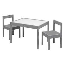 3-piece Table And Chairs Set In Grey Age Group 1 To 5 Years Old.