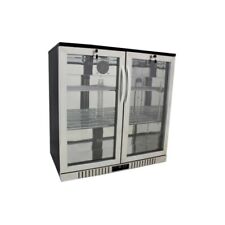 36 Wide 2-door Stainless Back Bar Beverage Cooler - Counter Height Refrigerator