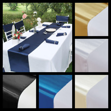 1pc Modern Satin Table Runner Event Banquet Restaurant Decor 12 W X 109 L