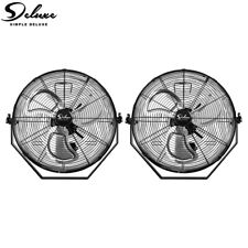 2-pack 18 Industrial Wall Mount Fans Commercial Ventilation High Velocity Fan