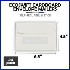 20 - 6.5 X 4.5 Ecoswift Rigid Photo Shipping Flats Cardboard Envelope Mailers
