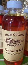 Amish Country Popcorn Butter Flavored Canola Oil - 16 Oz Buttery Popcorn Oil