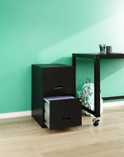 New Filing Cabinet 2-drawer Steel File Cabinet With Lock Black