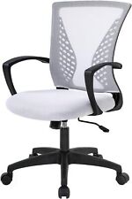 Home Office Chair Mid Back Pc Swivel Lumbar Support Adjustable Desk Task