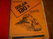 Daewoo Solar 130-iii Hydraulic Excavator Shop Service Repair Manual 2023-7098e