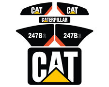 247b3 Cat Decals Stickers Skid Steer Set Kit - Free Shipping