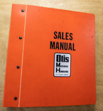 Vintage Otis Baker Forklift Color Sales Manual 1973 Moto-truc Ftd Gas Tiger York