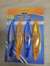 Brand New Sealed Bic Wite-out Exact Liner Correction Tape 4pk