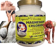 Magnesium Chloride Chelated Citrate High Absorption 140 Capsules 2000mg Xl 100
