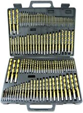 115 Piece Titanium Drill Bit Set With Letter Number Fractional Sizes