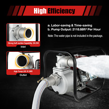 3 7.5hp Gas Water Semi Trash Pump 3000w High Pressure Garden Irrigation Pump