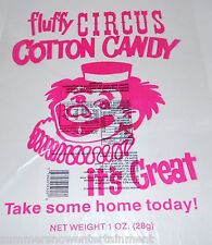 500 Cotton Candy Bags-circus Clown-gold Medal- New
