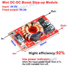 Mini Dc-dc Boost Step Up Converter 3v 3.7v 4.2v To 5v 3a Power Supply Module