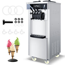 Commercial Ice Cream Making Machine 3-flavor Countertop Soft Yogurt Maker