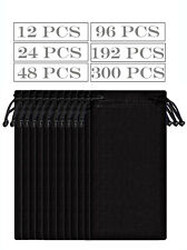 Bulk Lot 12 To 300 Pcs Black Micro Fiber Sunglasses Carrying Pouch Case Bag