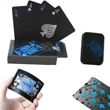 Creative Waterproof Plastic Pvc Poker Black Magic Playing Cards Table Game Sets