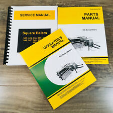 Service Parts Operators Manual Set For John Deere 336 Baler Owners Repair Shop