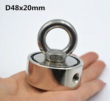 Neodymium Magnet Double Side N52 Super Strong Round Strongest 48x20 Mm Powerful