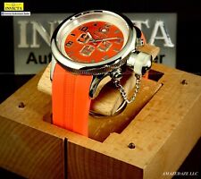 New Invicta Mens 52mm Chronograph Russian Diver Orange Dial Stainless St Watch