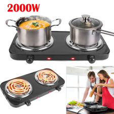 Portable Electric Stove Dual Burner 2000w Travel Compact Small Hot Plate Dorm