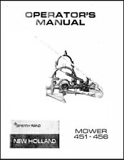 451 456 Sickle Operator Instruction Maint Manual Fits Sperry Nh Mower