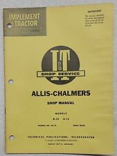 Allis Chalmers D10 D12 Tractor Shop Service Repair Manual Ac-14 Excellent Cond.