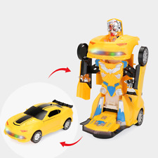 Car Robot Toy 2-in-1 Robot Transformer Car With Flashing Lights And Loud Sounds