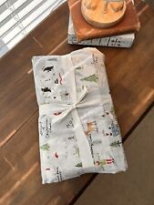 Pottery Barn North Pole Fullqueen Percale Duvet Cover Nwot