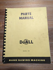 Doall Model V16 Band Sawing Machine Parts Manual