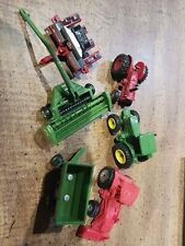 6 Piece 164 Scale Farm Implement Lot Hay Cutter Grain Wagon Tractors