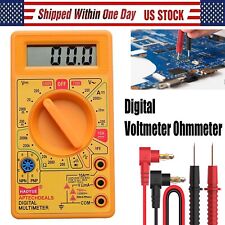 Lcd Digital Multimeter Voltmeter Ammeter Ohmmeter Volt Ac Dc Tester Leads Meter